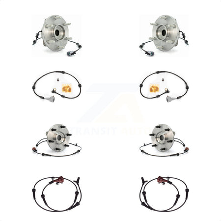 Front Rear Wheel Hub Bearing Extra ABS Sensor Kit For INFINITI QX56 5.6L with 4-Wheel K7S-103274