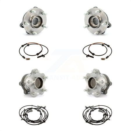 Front Rear Wheel Hub Bearing Sensor Kit For 2007-2008 Nissan Altima 3.5L with 4-Wheel ABS K7S-103280