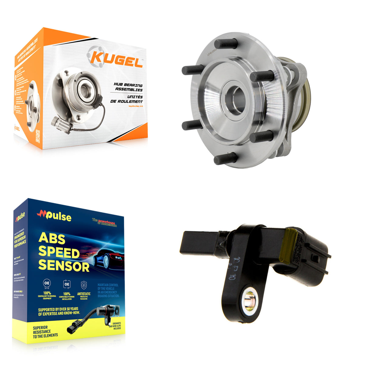 Front Wheel Hub Bearing And ABS Sensor Kit For Toyota Tacoma 4Runner FJ Cruiser K7S-103289