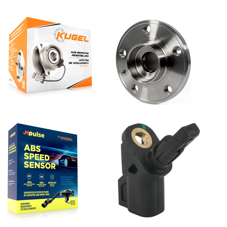 Front Wheel Hub Bearing And ABS Sensor Kit For 2016 Volvo XC70 2.5L/2.0L with 4-Wheel K7S-103290