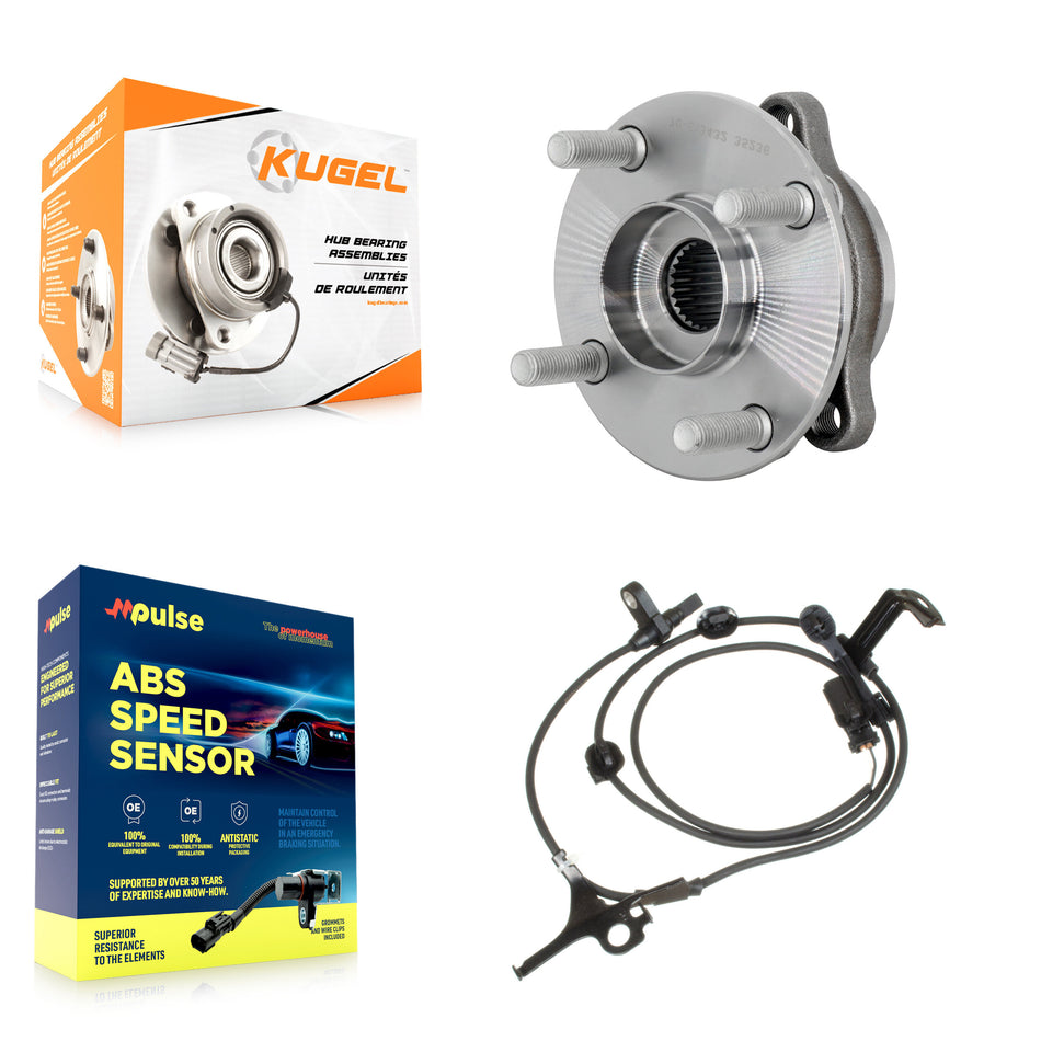 Front Wheel Hub Bearing And ABS Sensor Kit For 2019 Toyota Yaris To 07 with Harness K7S-103295