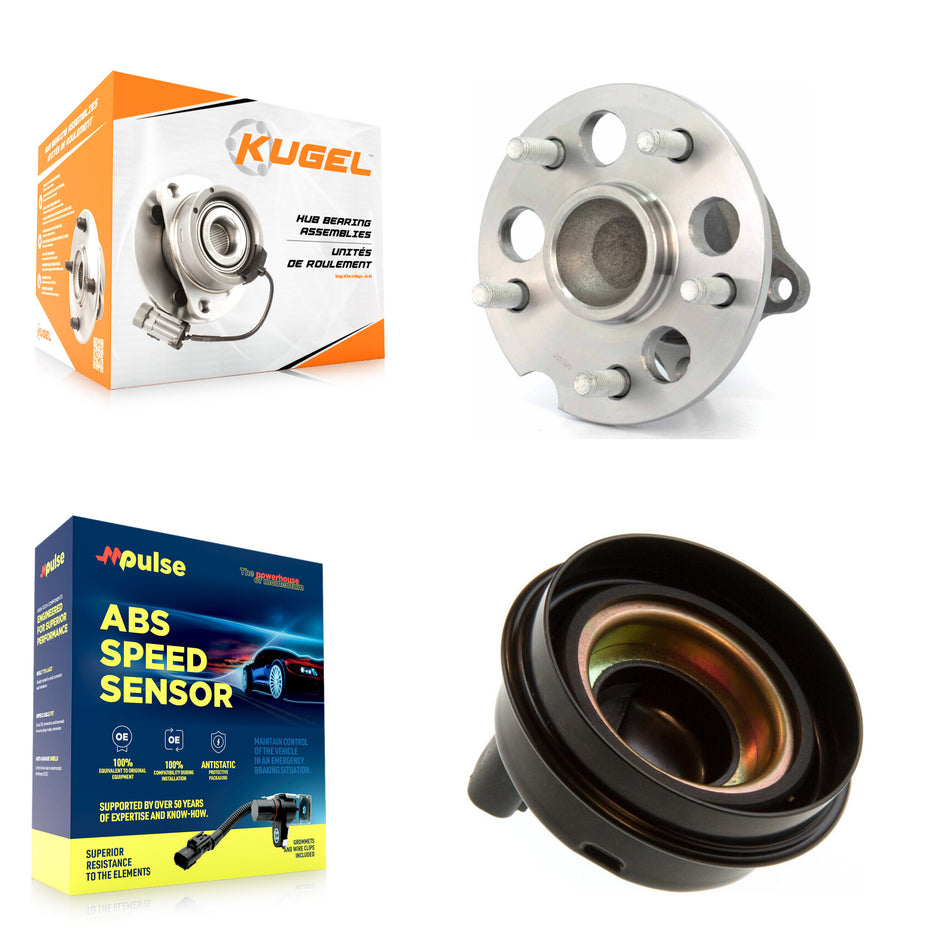 Rear Wheel Hub Bearing & Extra Sensor Kit For 2004-2010 Toyota Sienna FWD without Harness K7S-103305