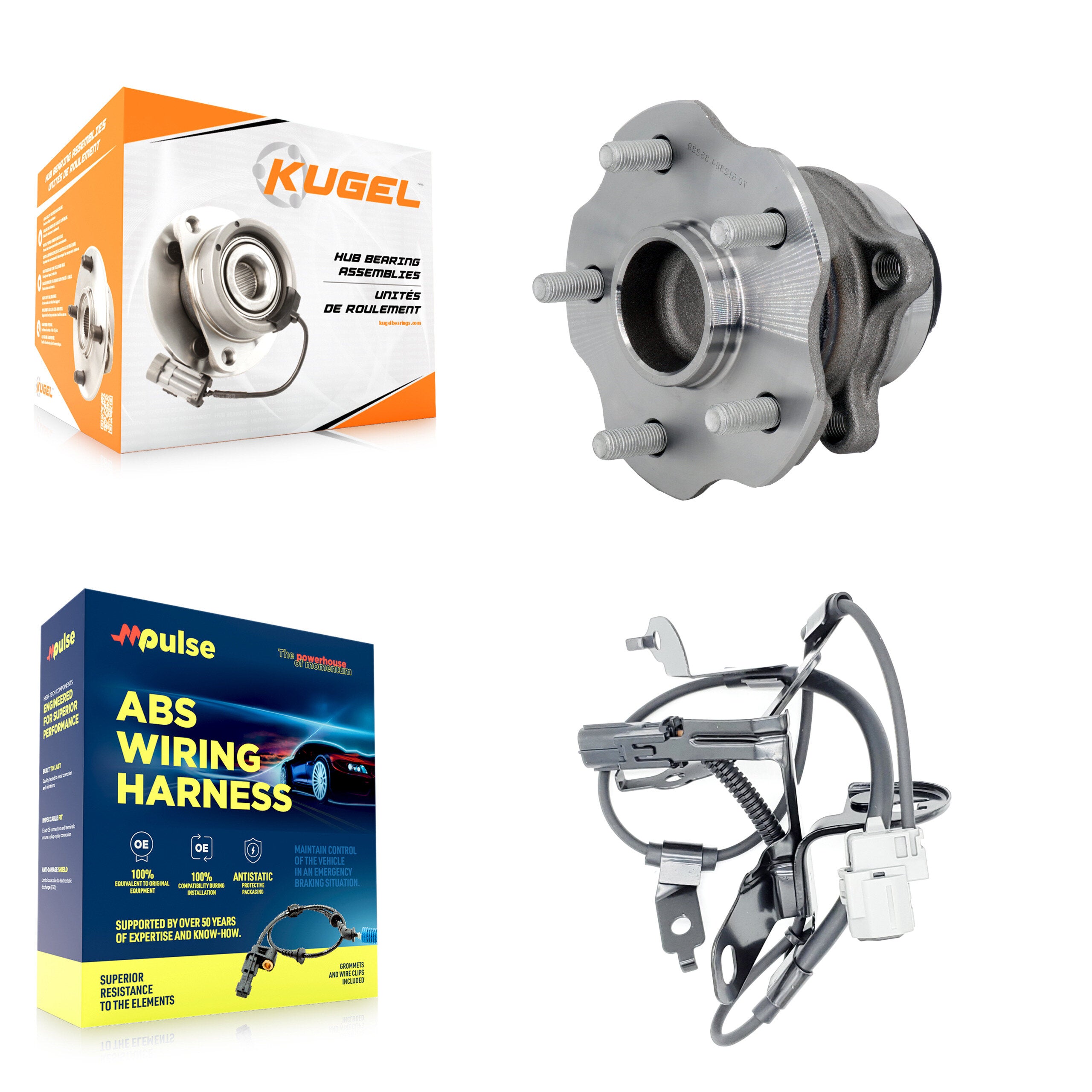 Rear Wheel Hub Bearing And ABS Sensor Kit For Lexus RX350 Toyota Highlander RX450h K7S-103396
