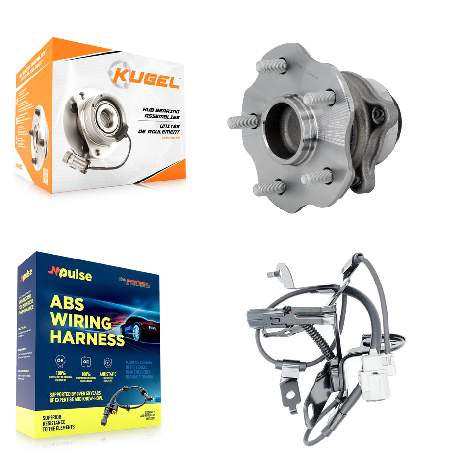 Rear Wheel Hub Bearing ABS Sensor Kit For 2018-2019 Toyota Highlander FWD with 3.5L 2.7L K7S-103411