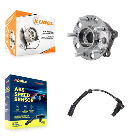 Rear Wheel Hub Bearing & Sensor Kit For 15-16 Hyundai Genesis 3.8L/5.0L with 4-Wheel ABS K7S-103412
