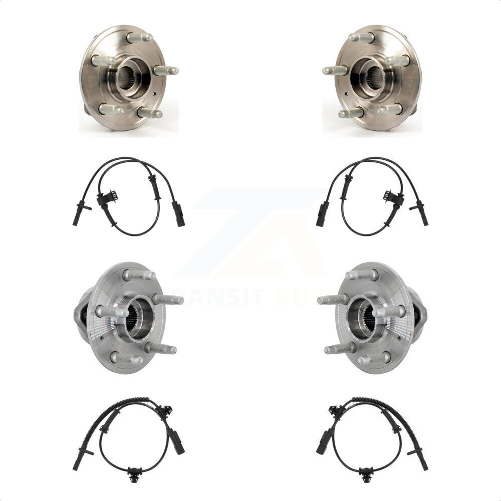 Front Rear Wheel Hub Bearing And ABS Sensor Kit For Chevrolet Camaro with Harness K7S-103442