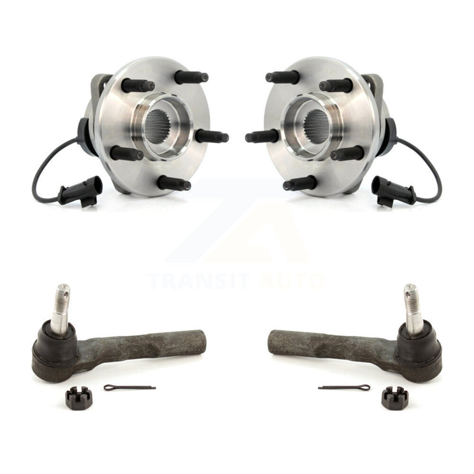 Front Wheel Bearing And Tie Rod End Kit For Chevrolet Malibu Pontiac G6 Saturn Aura K7T-100202