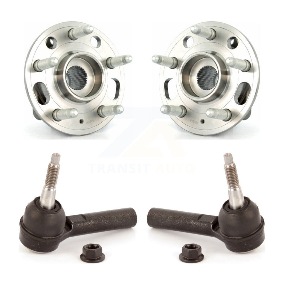 Front Wheel Bearing And Tie Rod End Kit For 2010-2017 Chevrolet Equinox GMC Terrain K7T-100231