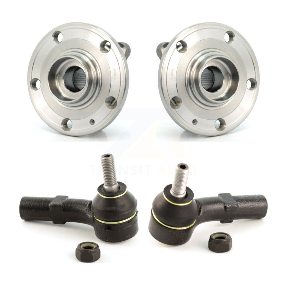 Front Wheel Bearing And Tie Rod End Kit For Volkswagen Jetta Tiguan Beetle CC Passat Audi Q3 Quattro K7T-100359