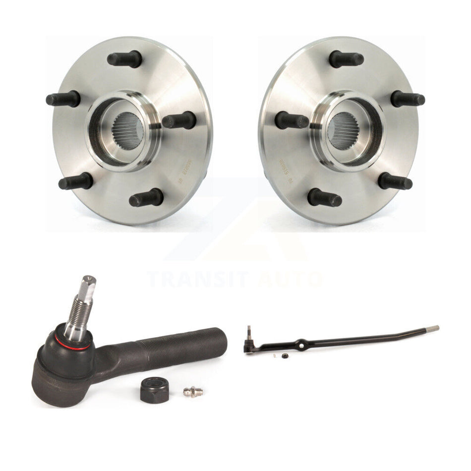 Front Wheel Bearing And Tie Rod End Kit For 2000-2001 Dodge Ram 1500 4WD with 2-Wheel ABS Connecting K7T-100428