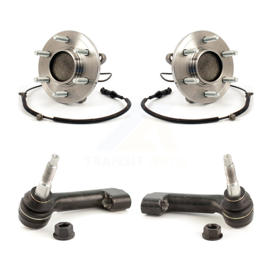 Front Wheel Bearing And Tie Rod End Kit For Ford F-150 With 6 Lug Wheels Without Heavy Duty Payload Package K7T-100444