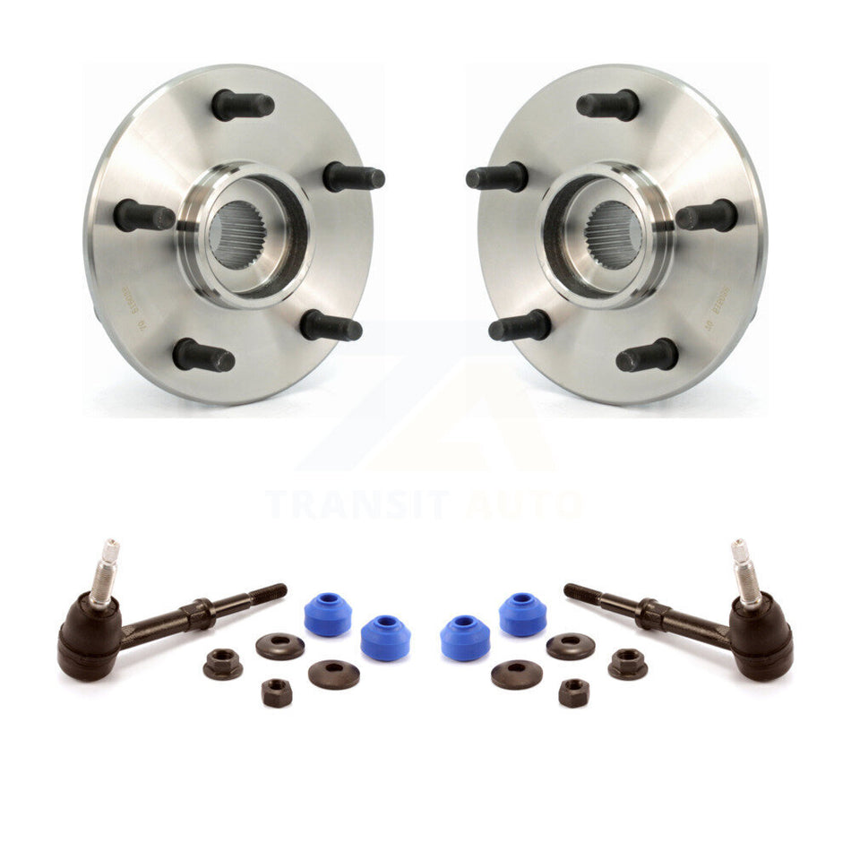 Front Hub Bearing Assembly And Link Kit For 2000-2001 Dodge Ram 1500 4WD with 2-Wheel ABS K7T-100648