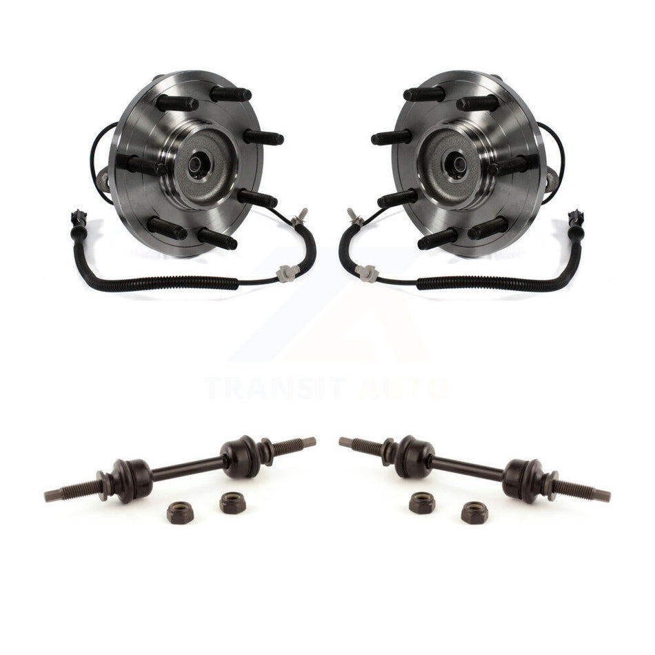 Front Hub Bearing Assembly And Link Kit For Ford F-150 With Heavy Duty Payload Package 7 Lug Wheels K7T-100722