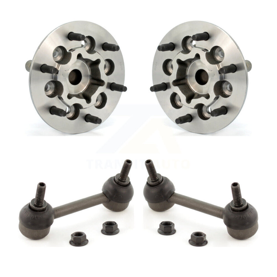 Front Hub Bearing Assembly And Link Kit For 2009-2012 Chevrolet Colorado GMC Canyon Without Z71 Off Road Package RWD K7T-100724
