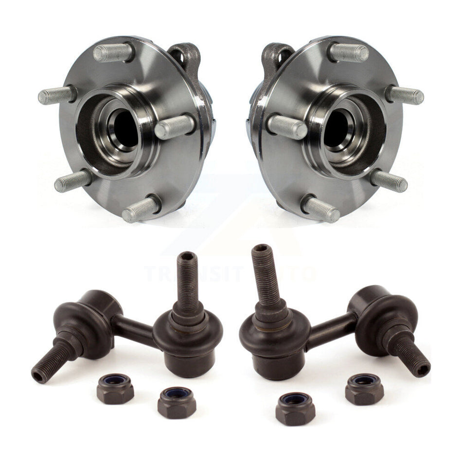 Front Hub Bearing Assembly And Link Kit For 2006-2010 INFINITI M35 RWD K7T-100792