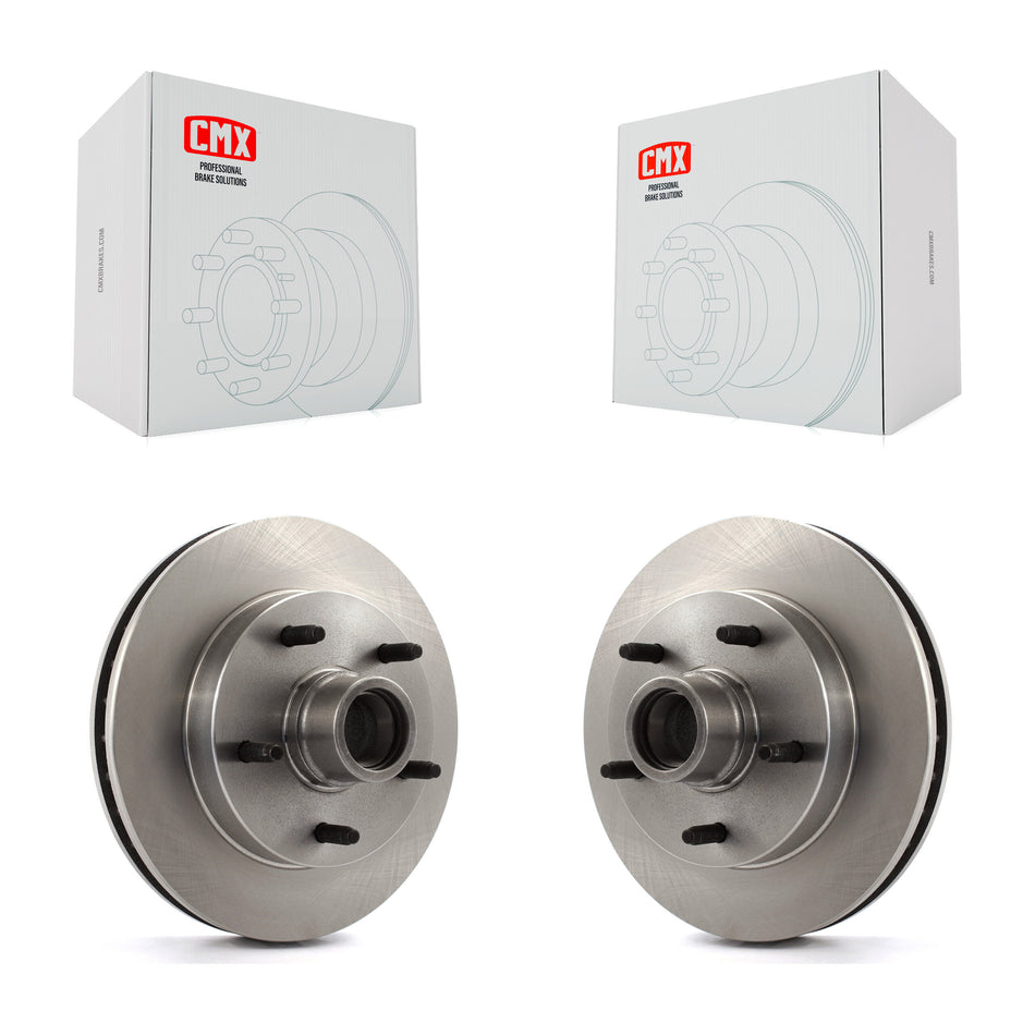 Front Disc Brake Rotors And Hub Assembly Pair For 1994-1999 Dodge Ram 1500 RWD K8-100049