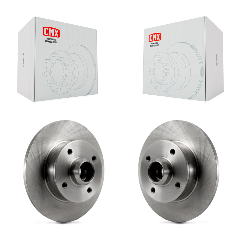 Rear Disc Brake Rotors And Hub Assembly Pair For Volkswagen Jetta Golf Cabrio Passat Corrado Scirocco K8-100054