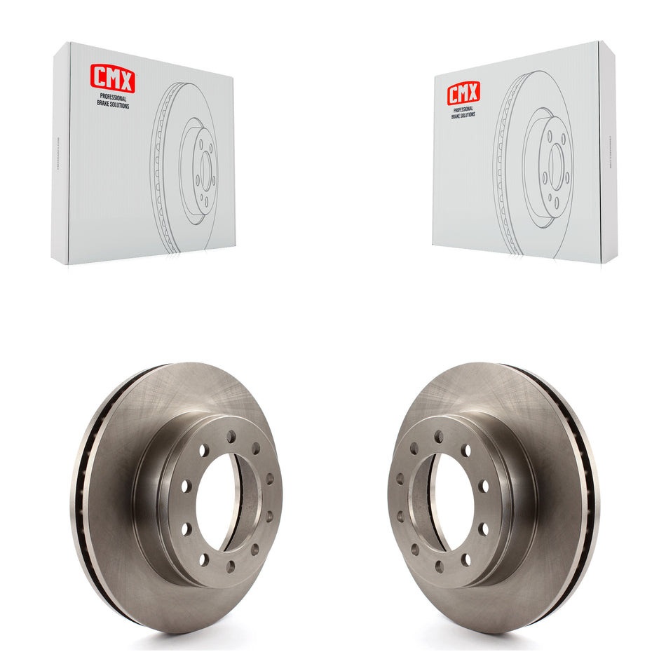 Front Disc Brake Rotors Pair For Ford F-350 Super Duty F-250 F-450 F-550 International CF500 CF600 K8-100168