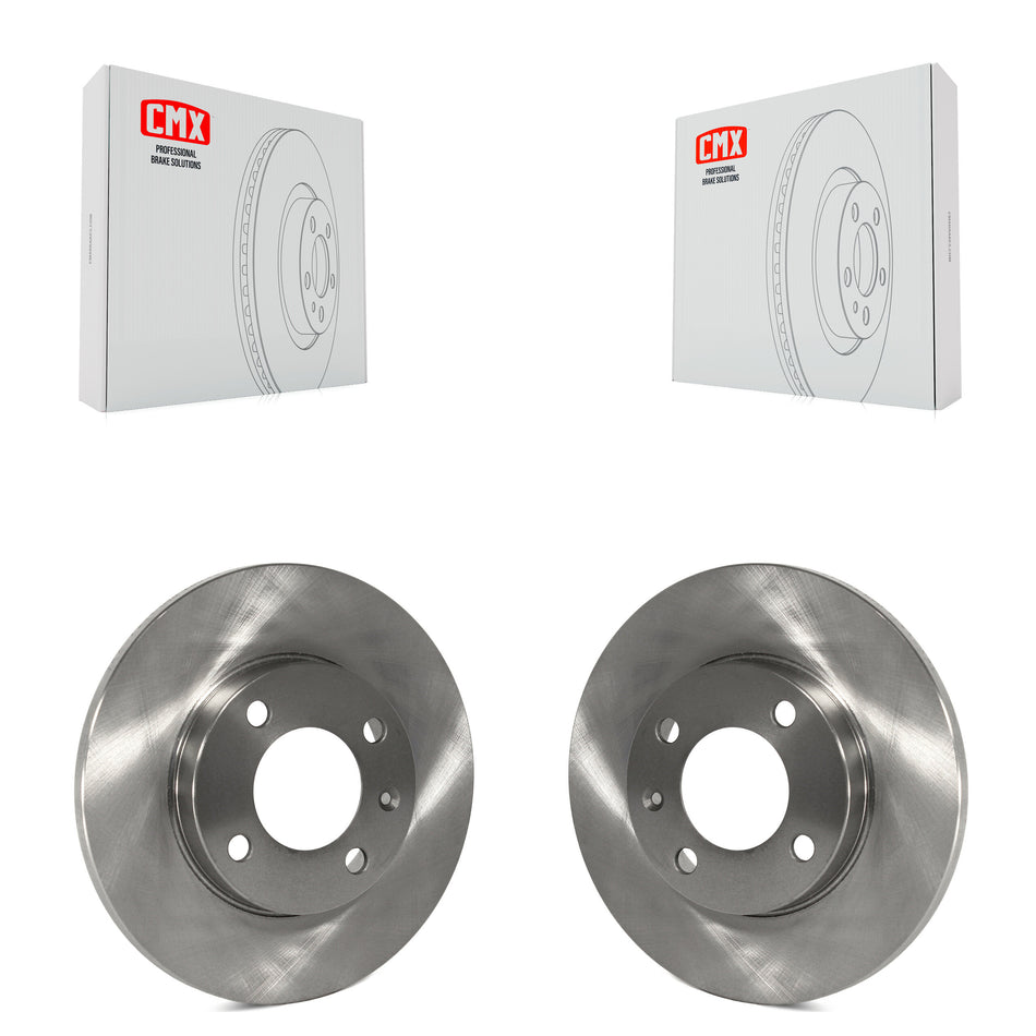 Front Disc Brake Rotors Pair For Volkswagen Jetta Golf Rabbit Pickup Fox Convertible Scirocco Quantum Audi 4000 Dasher Coupe K8-100257