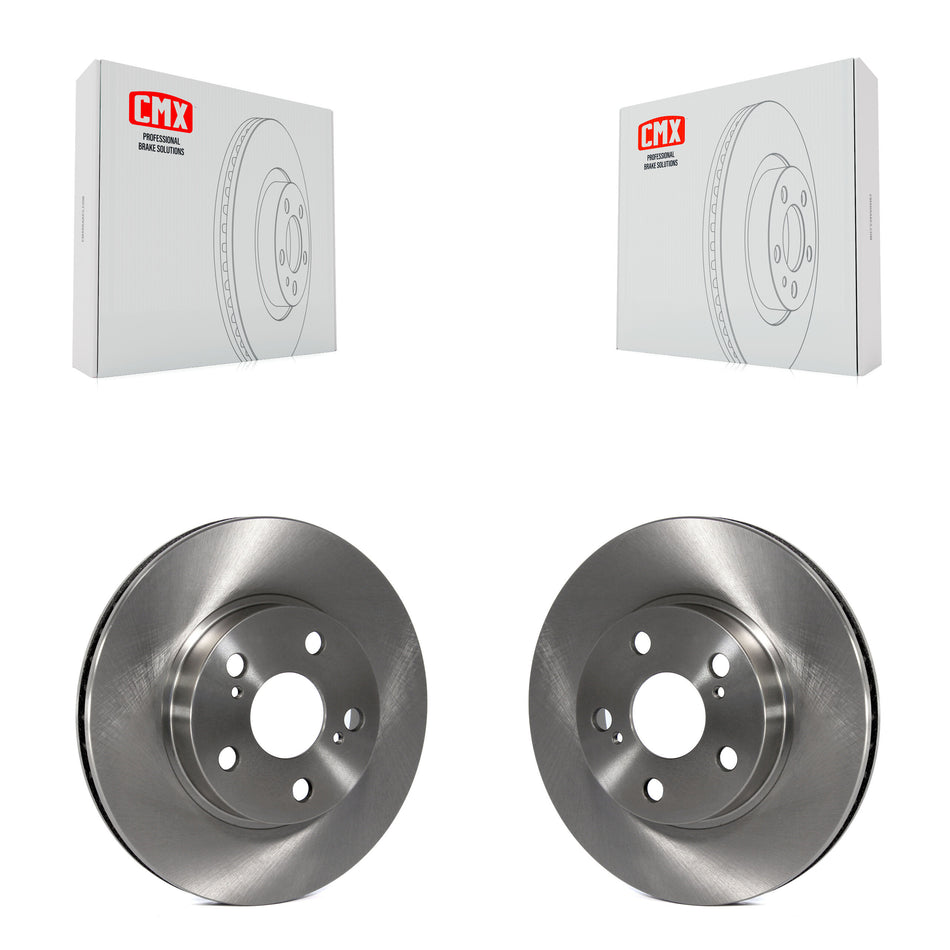 Front Disc Brake Rotors Pair For 2004-2009 Toyota Prius K8-100388