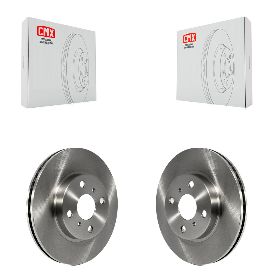 Front Disc Brake Rotors Pair For Toyota Yaris Prius C Scion iQ K8-100427