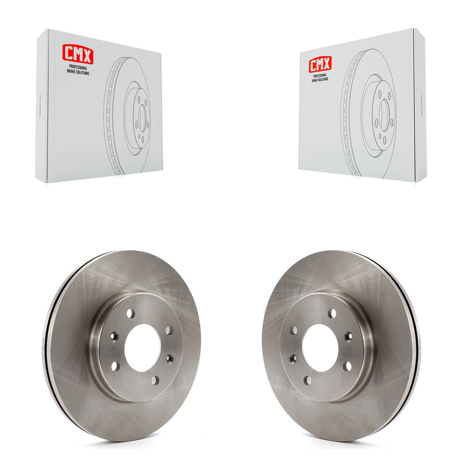 Front Disc Brake Rotors Pair For Hyundai Accent Kia Rio K8-100524
