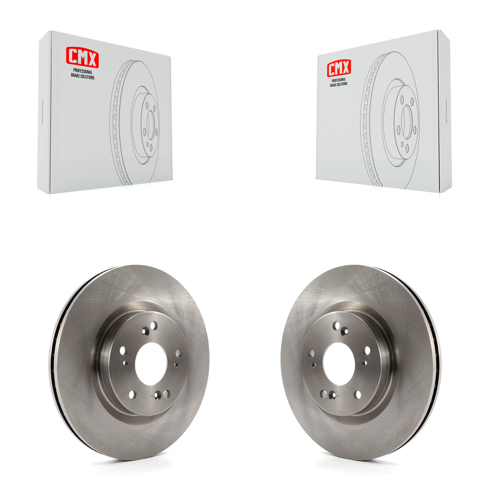 Front Disc Brake Rotors Pair For 2012-2016 Honda CR-V FWD K8-100535
