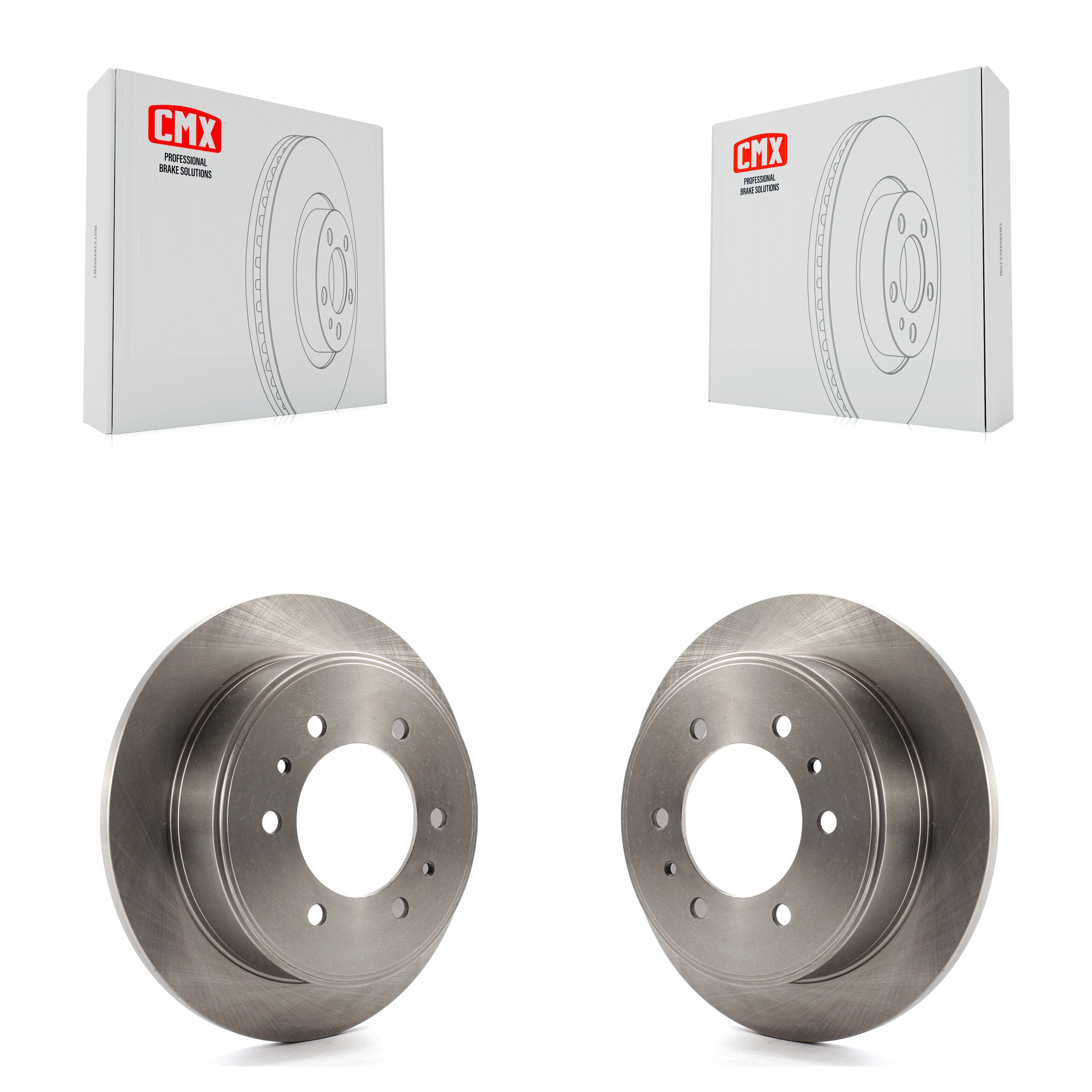 Rear Disc Brake Rotors Pair For Hummer H3 H3T K8-100589