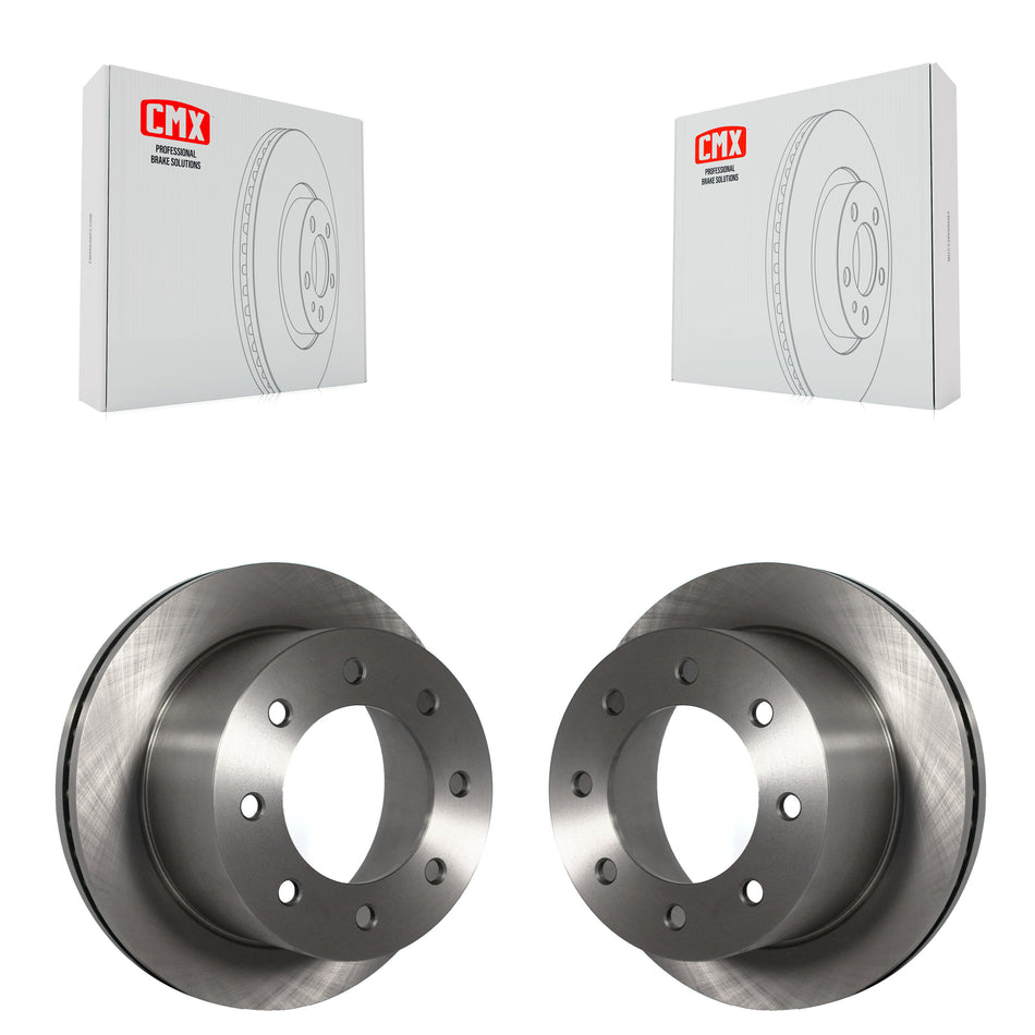 Rear Disc Brake Rotors Pair For 2011-2019 Chevrolet Silverado 3500 HD GMC Sierra With Dual Wheels K8-100617