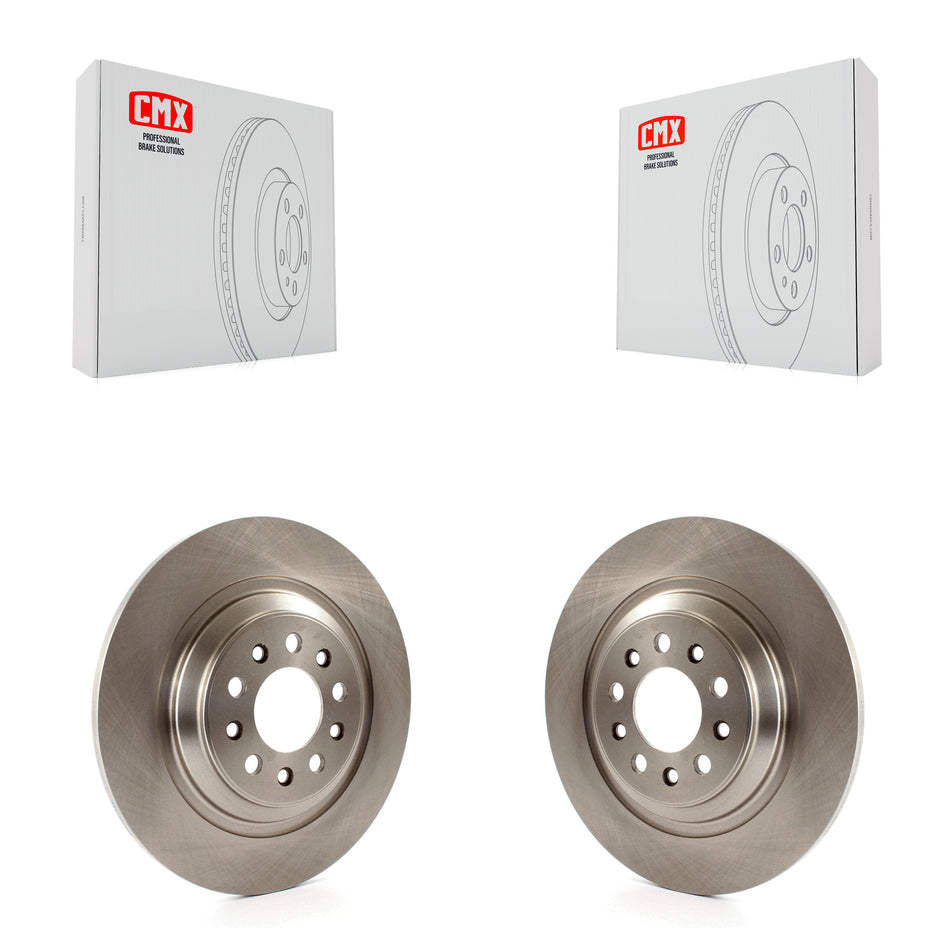 Rear Disc Brake Rotors Pair For 2014-2021 Jeep Cherokee With Dual Piston Front Caliper K8-100717