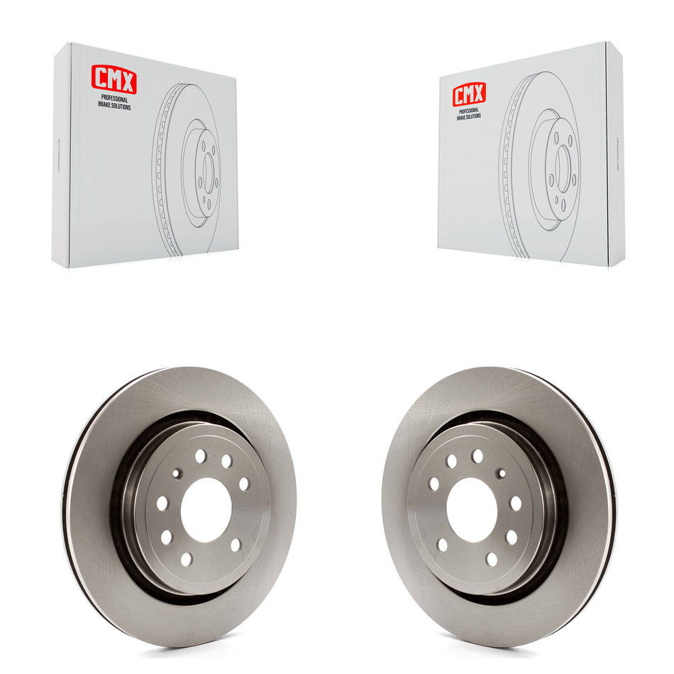 Rear Disc Brake Rotors Pair For Saab 9-3 9-3X With Vented Rotor K8-100812