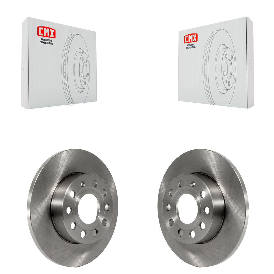 Rear Disc Brake Rotors Pair For Volkswagen Jetta Rabbit Audi A3 Golf Quattro K8-100833