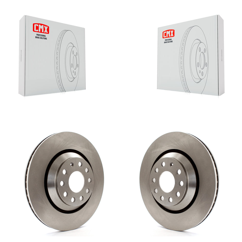 Rear Disc Brake Rotors Pair For Volkswagen Atlas CC Passat GTI Audi Golf R S3 Q3 A3 TTS Quattro Arteon R32 RS3 TT RS Cross Sport K8-100865