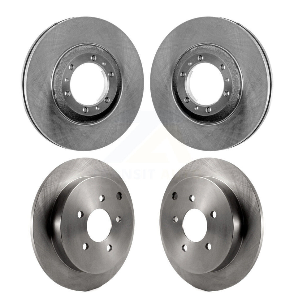 Front Rear Disc Brake Rotors Kit For 2002-2004 Pontiac Montana FWD with rear brakes K8-100972