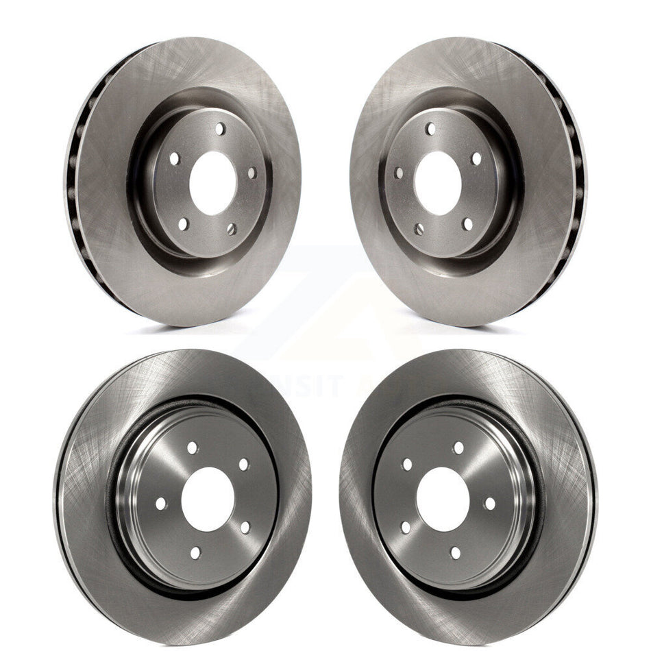 Front Rear Disc Brake Rotors Kit For 2006-2009 Cadillac XLR Naturally Aspirated With Heavy Duty Brakes K8-101006