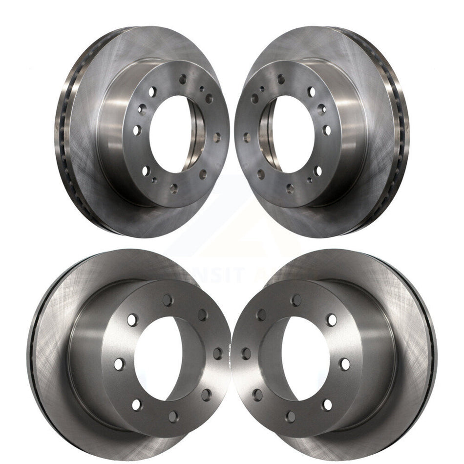 Front Rear Disc Brake Rotors Kit For 2011-2019 Chevrolet Silverado 3500 HD GMC Sierra With Dual Wheels K8-101058