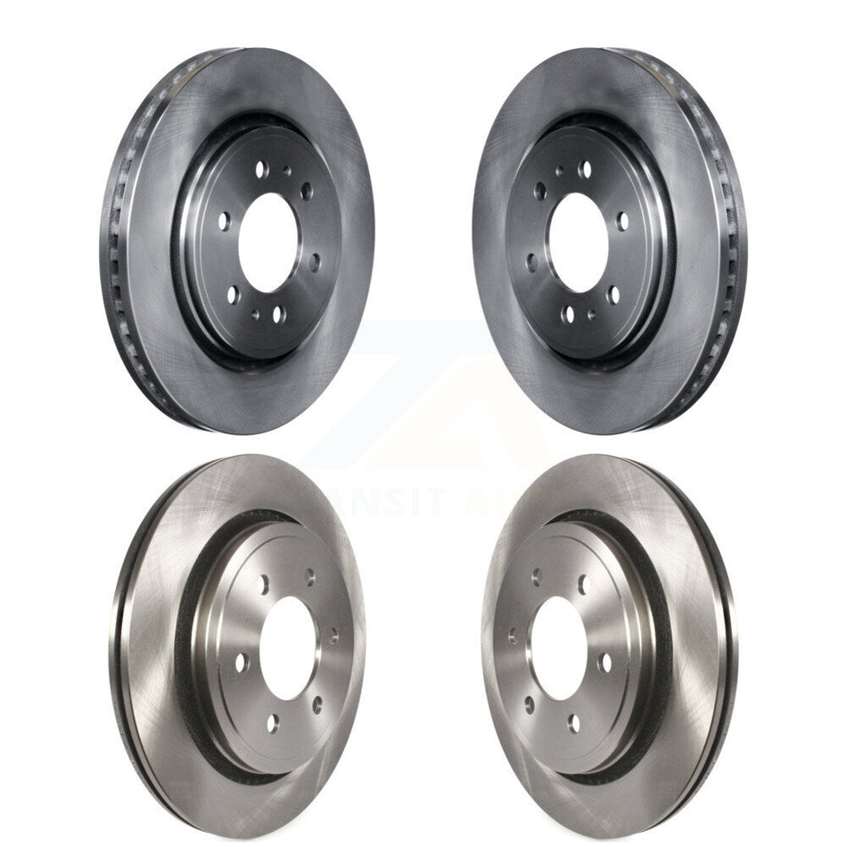 Front Rear Disc Brake Rotors Kit For 2015-2017 Ford F-150 With Electric Parking K8-101130