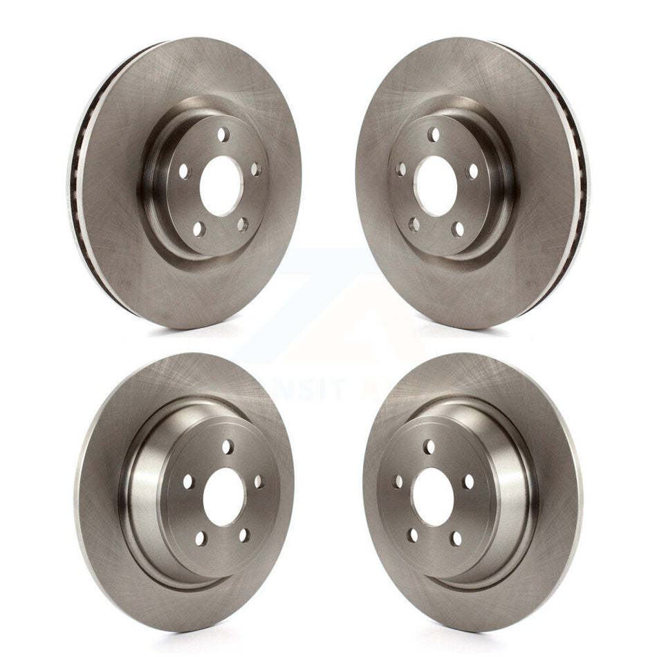 Front Rear Disc Brake Rotors Kit For Ford Edge Lincoln Continental Police Responder Hybrid SSV Plug-In K8-101156