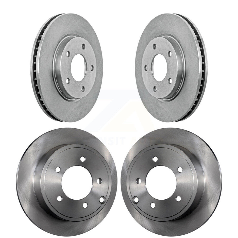 Front Rear Disc Brake Rotors Kit For Mitsubishi Lancer Dodge Caliber K8-101197