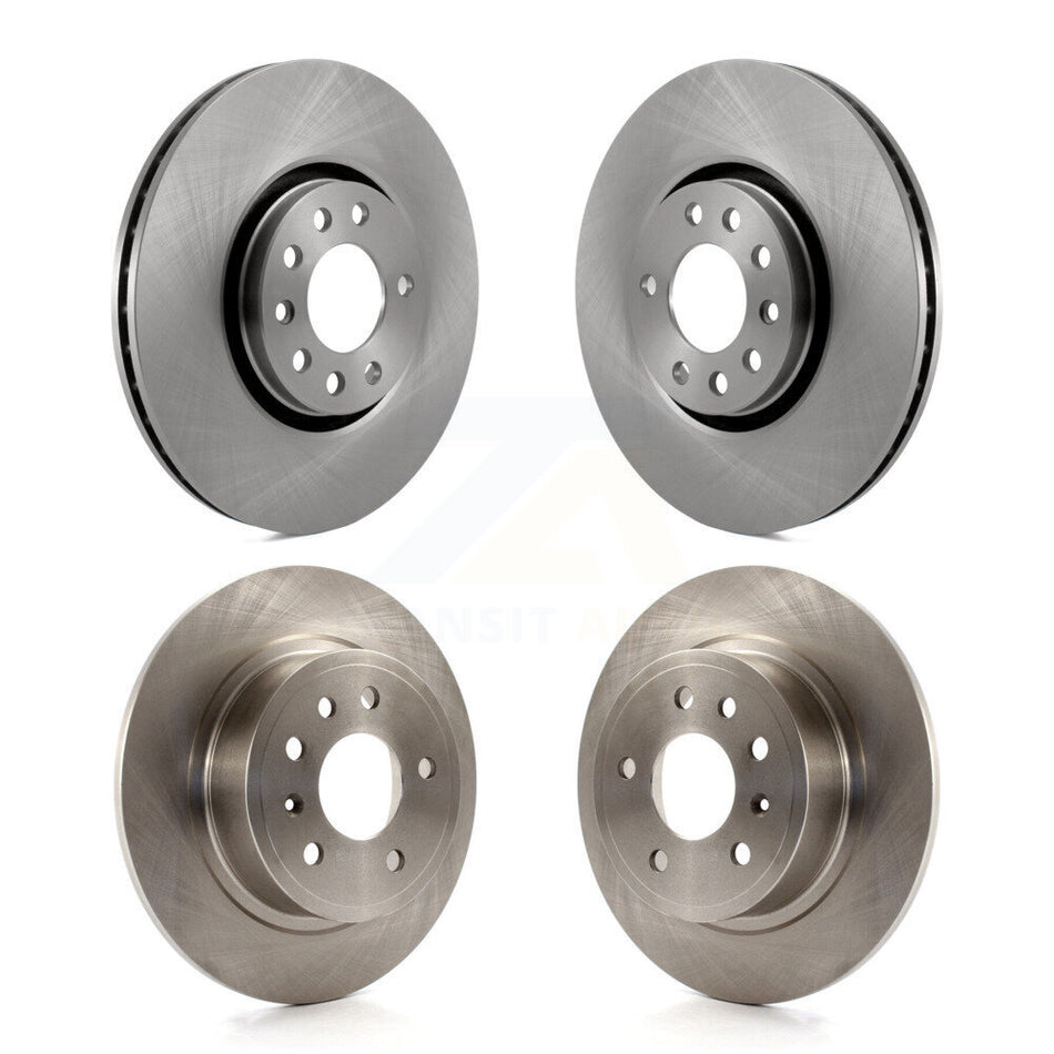 Front Rear Disc Brake Rotors Kit For 2000-2001 Saab 9-5 With 308mm Diameter Rotor K8-101320