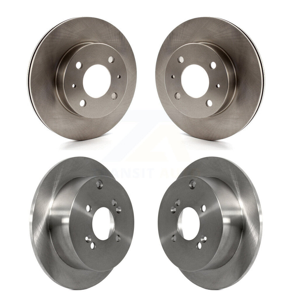 Front Rear Disc Brake Rotors Kit For 2006 Hyundai Accent Hatchback K8-101363