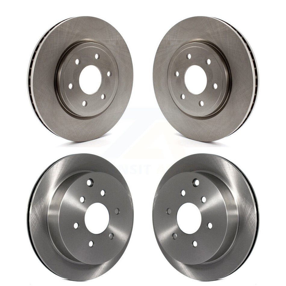 Front Rear Disc Brake Rotors Kit For Nissan Frontier Xterra Suzuki Equator K8-101414