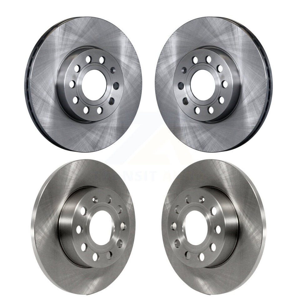 Front Rear Disc Brake Rotors Kit For 2006-2009 Volkswagen Rabbit K8-101442
