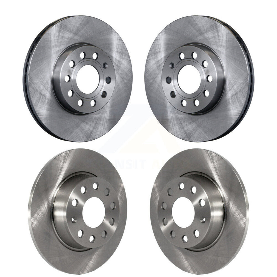 Front Rear Disc Brake Rotors Kit For Volkswagen Audi Beetle A3 Golf SportWagen Quattro e-Golf K8-101443