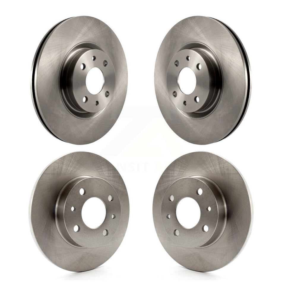 Front Rear Disc Brake Rotors Kit For Fiat 500 K8-101632