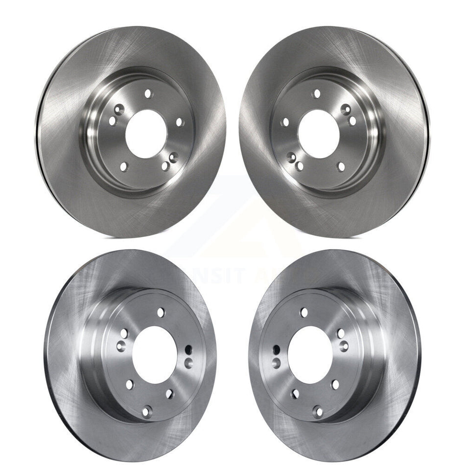 Front Rear Disc Brake Rotors Kit For Hyundai Sonata Kia Optima With Manual Parking K8-101639