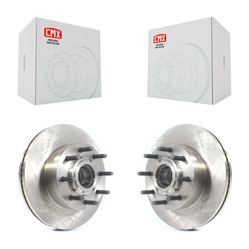 Front Disc Brake Rotors And Hub Assembly Pair For Ford F-250 Super Duty F-350 K8-101662