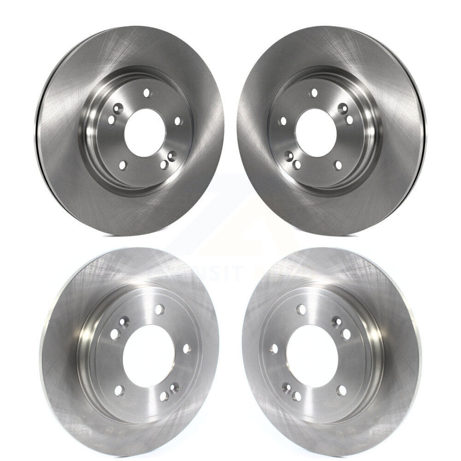 Front Rear Disc Brake Rotors Kit For Hyundai Elantra Kia Forte Veloster K8-101712