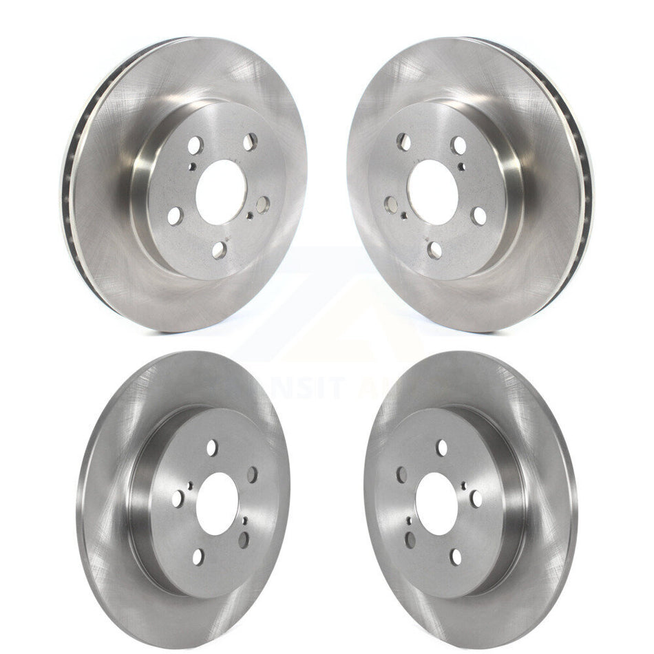 Front Rear Disc Brake Rotors Kit For 2020-2021 Toyota Corolla FULL HYBRID EV-GAS (FHEV) engine With Electric Parking K8-101719