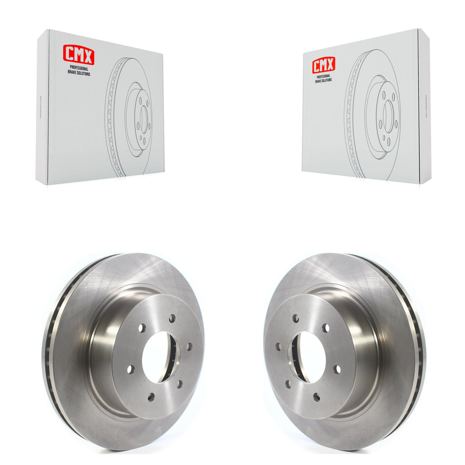 Front Disc Brake Rotors Pair For 2016-2022 Nissan TITAN XD K8-101758
